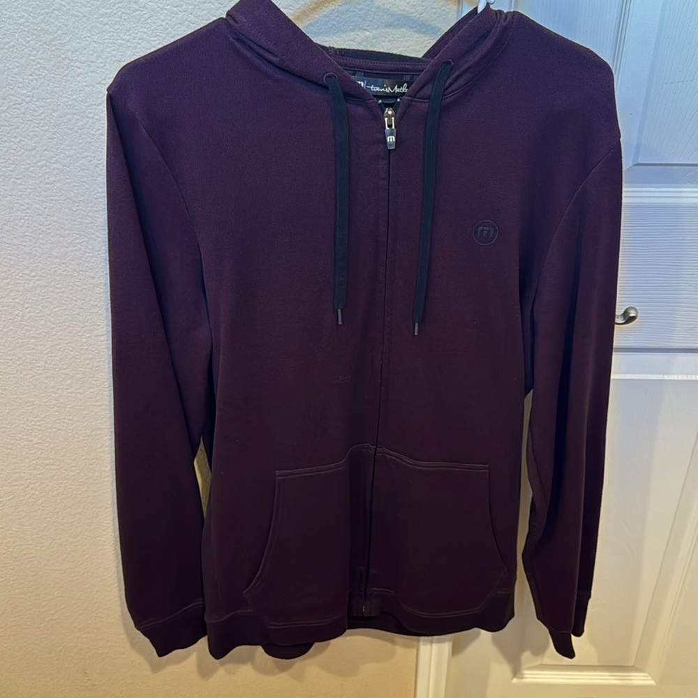 Burgundy Travis Mathew Golf Hoodie